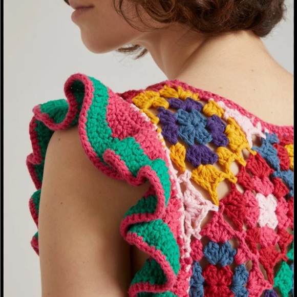 FARM Rio Multicolor Crochet Top - Picture 4 of 4